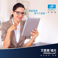依视路镜片万里路自由视3.0中老年多焦点渐进镜片老花看远看近两用 1片 舒适型MAX钻晶A4(1片) 1.67(超薄)