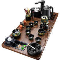 原和功夫茶具套装家用整套自动烧水一体茶盘茶杯茶壶办公会客现代茶台