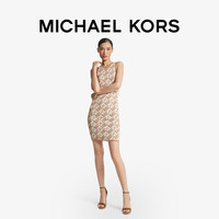 MICHAEL KORS 女士链式老花圆领无袖连衣裙