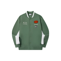 乔丹（QIAODAN）外套男夹克风衣 微波绿/乔丹白