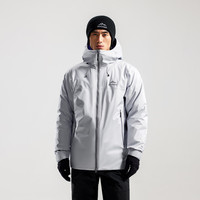 喜马拉雅雅拉鹅绒服800蓬95绒-10°C雪山攀登专业户外防泼水硬壳羽绒服 云幕灰 800蓬95鹅绒-10°C