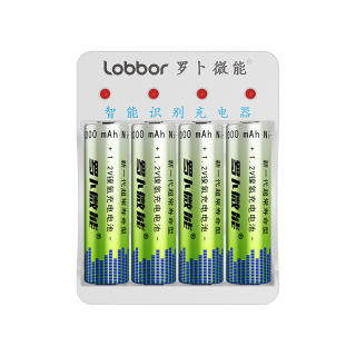 罗卜微能 4槽充电器+4节5号充电电池