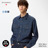 移动专享：优衣库 合作款/男装女装牛仔衬衫/水洗产品长袖衬衣484245