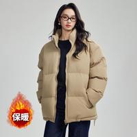 茵曼 女式立领棉服 女士短外套