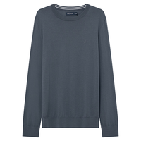 诺帝卡NAUTICA 男装秋冬柔软全羊毛基础款透气圆领毛衣SO3302