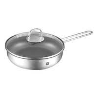 双立人 304不锈钢不粘锅平底锅 限时1小时 28cm