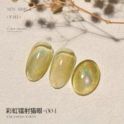 KELLY KESSA 彩虹镭射指甲油2025年新款网红流行色猫眼甲油胶超闪亮片美甲专用