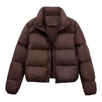 GL真维斯棉衣棉服女生短款冬季2024立领休闲小个子面包服外套