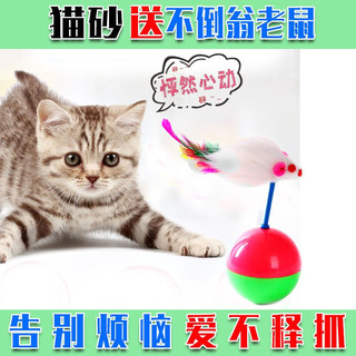 深洁 膨润土猫砂 20kg+猫草种植种子 组合装