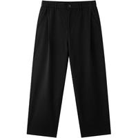gxgjeans 【限时五折】 美式肌理感休闲基础宽松长裤 黑色