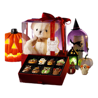 朵娜贝拉万圣节巧克力礼盒装儿童男女孩零食糖果小熊玩偶115g