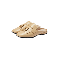 爱步（ECCO）穆勒鞋女 2024年夏季新款优雅方头流苏包头半拖凉鞋 安妮208533