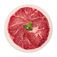 澳洲安格斯原切雪花牛肉片牛肉卷涮烤肥牛卷牛肉新鲜火锅食材