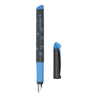 施耐德电气 德国男女成人用练字钢笔三年级用正姿练字钢笔EASY系列 F尖 隐形人 浅蓝色 钢笔