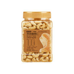 京东京造 原味腰果仁500g/罐越南原料零添加高端每日坚果炒货零食干果 原味腰果仁500g