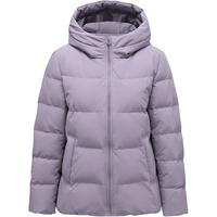 坦博尔羽绒服女蓄热科技冬季宽松短款加厚保暖连帽中老女装外套TD236356 芝袊紫 190/108A