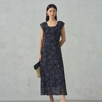 阿依莲 女士气质碎花连衣裙 AF2272F290