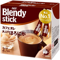 AGFBlendy 【微苦】咖啡粉速溶三合一8g*24条 冰冷热水速溶 【减糖30% 淡淡苦味】微苦24条