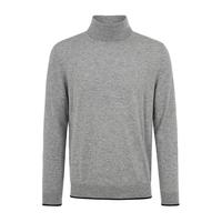 BOSS HUGO BOSS男士秋季商务休闲纯色高领套头羊绒衫