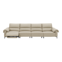  顾家家居 KUKA  90.DK.6212 电动功能沙发 四人位右电动 柔空白