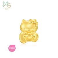 【配绳】周生生三丽鸥家族Hello Kitty凯蒂猫黄金足金串珠转运珠