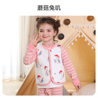 ibaby/英伦宝贝恒温儿童马甲秋冬保暖宝宝外穿空气层马夹【活动款】A 【空气层马甲】蘑菇兔叽 90码