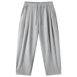 gxgjeans 【限时五折】 美式分割设计休闲时尚宽松长裤 灰色