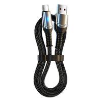 240W超级快充数据线typec适用华为OPPO荣耀vivo小米充电线自动断电智能变色灯全协议手机充电线6A