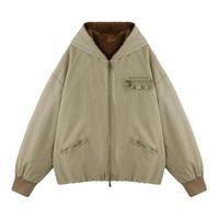 BJHG不计后果座山雕工装棉服外套男款冬季帆布复古加厚美式棉袄女