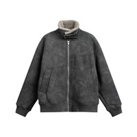 CHINISM 男士皮毛一体仿麂皮棉服 CCKB48B1045