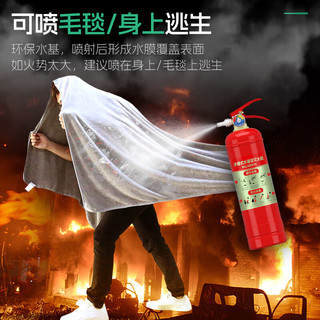 集太灭火器手提式3L不锈钢瓶体水基型灭火器消防年检【2025新国标】 3L 水基 新国标不锈钢【厂家直发】