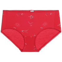 爱慕（Aimer）25新品爱慕红日照金山开运系列中腰平角裤AM23B643 日照金山趣味印花YH7 1条