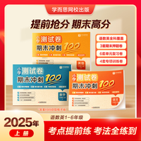 学而思 2025新版小学测试卷期末冲刺100分 科学备考易错题高频考题（语数外 小一到小六任选）