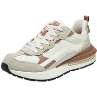 斯凯奇（Skechers）春季复古休闲鞋女运动鞋软底舒适德训鞋155450 乳白色556 38.5