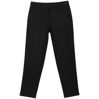 杰克·琼斯（JACK&JONES）秋季男装潮流零压裤直筒刺绣长裤子商务通勤休闲裤易打理男裤 黑色 常规 E40 175/80A/MR