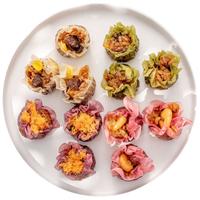爱稞云点开口小龙虾锅贴煎饺蒸饺蔬菜水饺营养早餐速食半成品