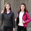 2025冬双面穿羽绒服女轻薄短款连帽外套大码两面穿薄款冬装潮 2XL