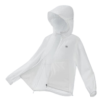 斯凯奇（Skechers）御光丨运动外套男女同款夏季梭织连帽科技舒爽透气 女款-亮白色/0019 XL