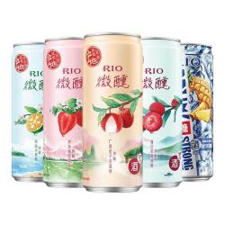 锐澳 微醺+强爽 伏特加鸡尾酒 330ml*5罐