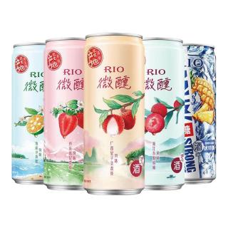 锐澳 微醺+强爽 伏特加鸡尾酒 330ml*5罐