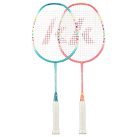 川崎 儿童羽毛球拍3-9岁卡通娱乐休闲对拍童趣图案铝合金双拍