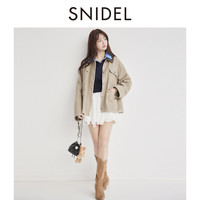 SNIDEL 2025春夏新品高腰不规则雪纺短裙裤芭蕾风半身裙SWFP251176