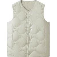 HLA/海澜之家轻商务羽绒马甲内胆24秋冬新内搭保暖黑色轻薄外套男