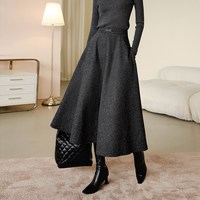 ONEBUYE 女士高腰通勤A字半身裙 25070621