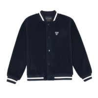 GUESS V领商务休闲绒感外套 男女同款-MM4K9483K