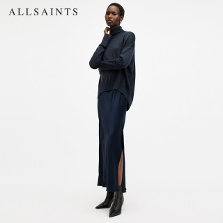 ALLSAINTS女士针织连衣裙两件套裙装慵懒毛衣吊带裙秋季W286DB Midnight Blue XS