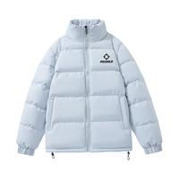 准者短款棉服百搭冬季保暖时尚立领棉衣防风防泼水外套 浅蓝