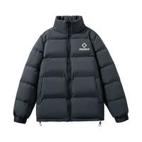 准者短款棉服百搭冬季保暖时尚立领棉衣防风防泼水外套 灰色