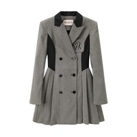 太平鸟 女拼色西装式连衣裙A5FAD1B42