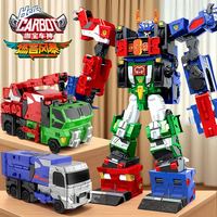三宝 咖宝车神 燃兽风暴 冰火巨人 变形合体机器人玩具